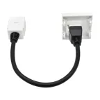 PRIMER РКМ-20-10-П Розетка мультимедийная HDMI M/M (2 модуля) белая IEK