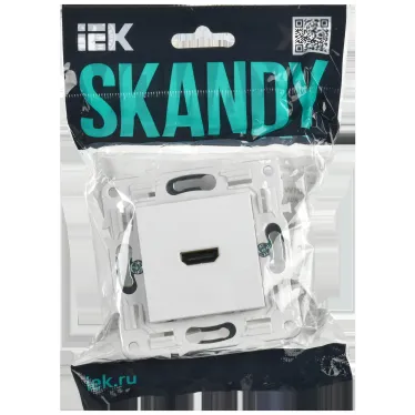 SKANDY Розетка HDMI SK-H01W арктический белый IEK