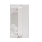 Вставка розеточная TERACOM PRO 45x22.5мм формат Mosaic на 1 модуль Keystone со шторкой и маркером белая