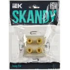 SKANDY Аудиорозетка 4-местная SK-A01B бежевый IEK