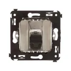 Avanti HDMI розетка одинарная в стену, тип А-А, Закаленная сталь