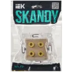 SKANDY Аудиорозетка 4-местная SK-A01Sa песочный IEK
