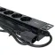 Блок розеток PDU TERACOM PRO 19' 1U 10А/250В 9 роз. Schuko шнур 2 м 3x1.5 мм2 вилка C14 корпус пластик черный