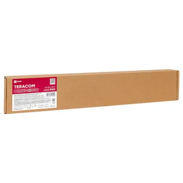 Блок розеток PDU TERACOM 19' 1U 16А/250В 6 роз. Schuko с выключателем шнур 2 м 3x1.5 мм2 вилка Schuko корпус пластик черный