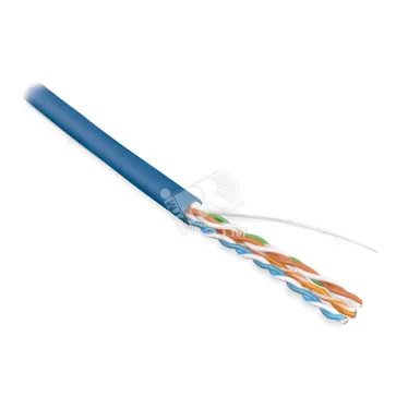 Витая пара U/UTP кат 5e 4 пары AWG24 solid IN LSZH нг(А)-HF синий 100м