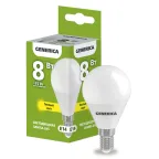                  Лампа светодиодная G45 шар 8Вт 230В 3000К E14 GENERICA
               