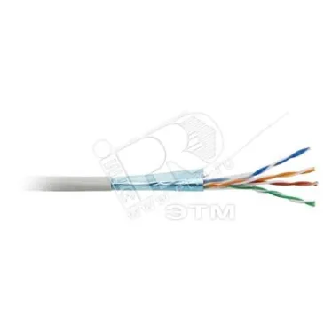 Витая пара F/UTP кат 5e 4 пары AWG24 solid IN LSZH нг(А)-HF оранжевый 305м