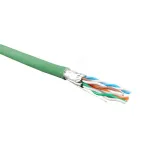 Витая пара U/FTP кат 6 4 пары AWG23 solid IN LSZH нг(А)-HF зеленый 500м