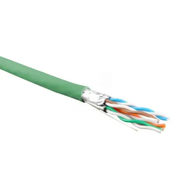 Витая пара U/FTP кат 6 4 пары AWG23 solid IN LSZH нг(А)-HF зеленый 500м
