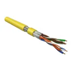 Витая пара U/FTP кат 6 4 пары AWG26 patch IN LSZH нг(А)-HF желтый 100м