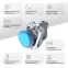 Лампа сигнальная в сборе модульная 22 мм синяя 230-240В АС