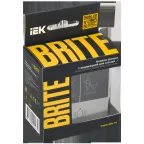 BRITE Кнопка звонка с индикацией для отелей 10А ВС10-1-9-БрА алюминий IEK