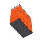 Колодец пластиковый для кабельной канализации с крышками, F0,750х375х750