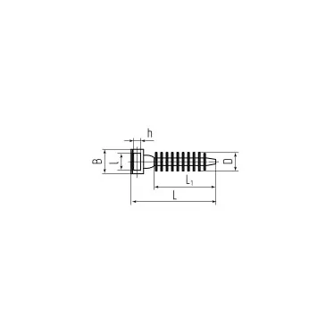 База дюбельного типа БД 8х45 (черн) (500шт)