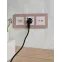BRITE Розетка USB A+C 18Вт РЮ11-1-БрЖ жемчуг
