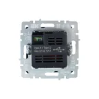 BRITE Розетка USB A+C 18Вт РЮ11-1-БрС сталь