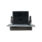BRITE Розетка USB A+C 18Вт РЮ11-1-БрС сталь