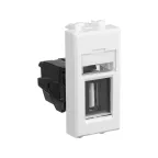 Avanti USB 2.0 розетка ''Белое облако'' модульная, тип А-А, 1 модульная