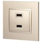 Устройство зарядное USB, 5В-2100мА, Эра Elegance, шампань, 14-4110-04