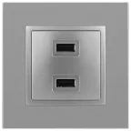 Устройство зарядное USB, 5В-2100мА, Эра Elegance, алюминий, 14-4110-03