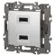Устройство зарядное USB, 5В-2100мА, Эра Elegance, алюминий, 14-4110-03