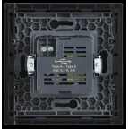 FORTE@PIANO Розетка USB A+C 3,1А FP550 сталь IEK