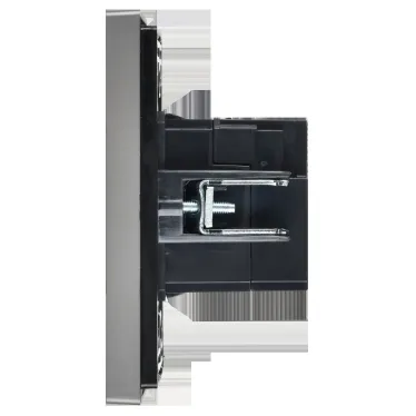 FORTE@PIANO Розетка USB A+C 3,1А FP550 сталь IEK