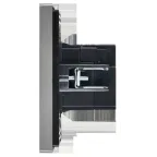 FORTE@PIANO Розетка USB A+C 18Вт FP551 сталь IEK