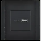 FORTE@PIANO Розетка USB A+C 3,1А FP150 черный IEK