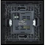 FORTE@PIANO Розетка USB A+C 3,1А FP150 черный IEK