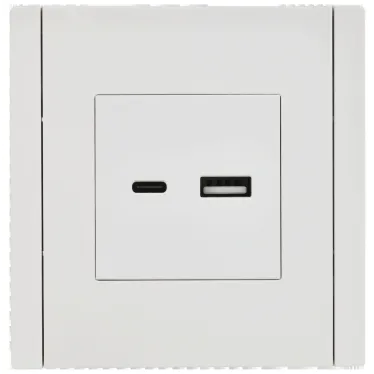 FORTE@PIANO Розетка USB A+C 3,1А FP250 белый IEK