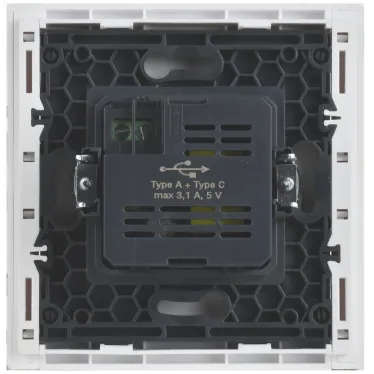 FORTE@PIANO Розетка USB A+C 3,1А FP250 белый IEK