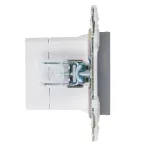 SKANDY Розетка USB A+A 3,1А SK-R15Gr серый IEK
