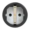 Розетка каб 16A/250V/2P+E/IP54 с черным крышкой и корпусом, маркер красный