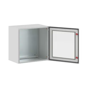 Щит с монтажной панелью ЩМП 600x600x400мм серия ST c прозрачной дверью