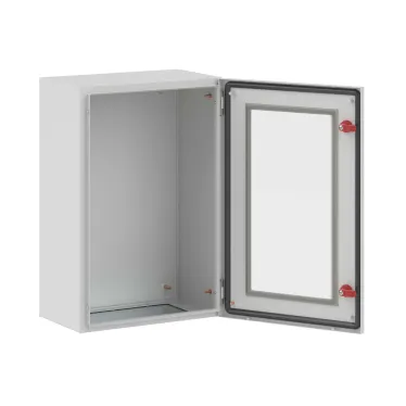 Щит с монтажной панелью ЩМП 600x400x250мм серия ST c прозрачной дверью