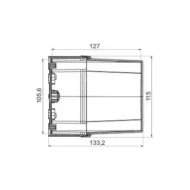 ПЛАСТ.КОРОБКА ABS 116x116x62