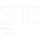 Корпус металлический ЭРА SIMPLE ЩМП-06 (500х400х175) IP31 УХЛ3 серый
