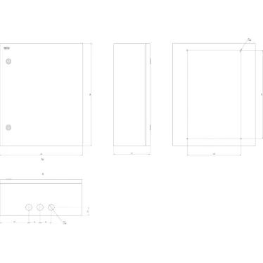 Корпус металлический ЭРА SIMPLE ЩМП-06 (500х400х175) IP31 УХЛ3 серый