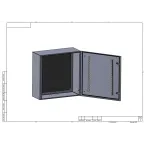 Корпус металлический ЩМП-60.60.25 ЭРА OPTIMA c.6.6.2_5 (600х600х250) IP54