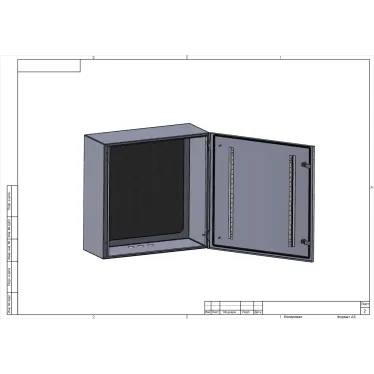 Корпус металлический ЩМП-60.60.25 ЭРА OPTIMA c.6.6.2_5 (600х600х250) IP54