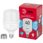 Лампа светодиодная LED 40 Вт 3900Лм 4000К T100 нейтральный E27/E40 (переходник) 150-275В LED POWER T100-40W-4000-E27/E40 Red Line