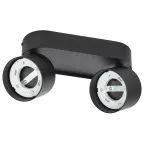                  Светильник 4042 настенно-потолочный под лампу 2хGX53 черный IEK
               