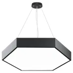                  Светильник LED Geometria Hexagon SPO-121-B-40K-038 38Вт 4000K 4000Лм IP40 600*80 черный подвесной драйвер внутри
               