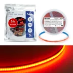                  Лента светодиодная LEDх320/м COB 5м 8w/m 24в красный
               