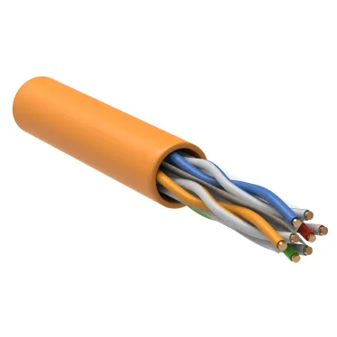 Витая пара U/UTP кат 6 4x2х23AWG solid LSZH 305м оранжевый