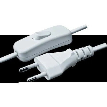 Шнур с выключателем 94 667 NPS-FS-170-WH 2x0.75 1.7м белый