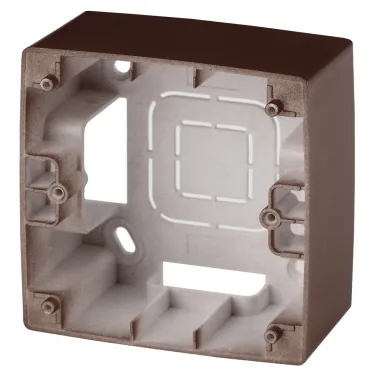 Коробка накладного монтажа 1 пост, Эра12, бронза 12-6101-13