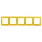                  Рамка на 5 постов, Эра12, жёлтый, 12-5005-21
               