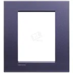 LivingLight Рамка прямоугольная 3+3 модуля Синий шелк